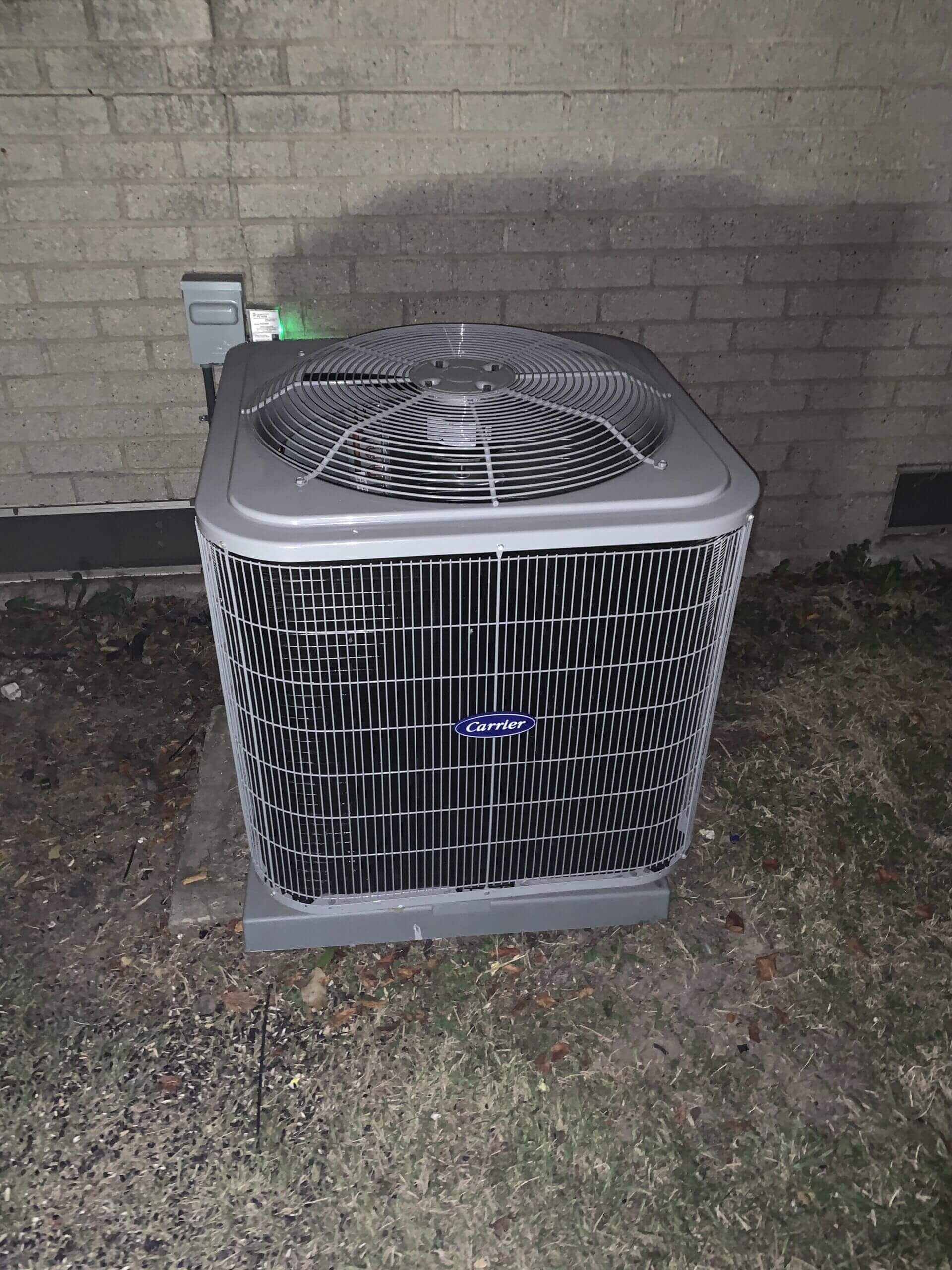 new installation, carrier air conditioner Belleville MI