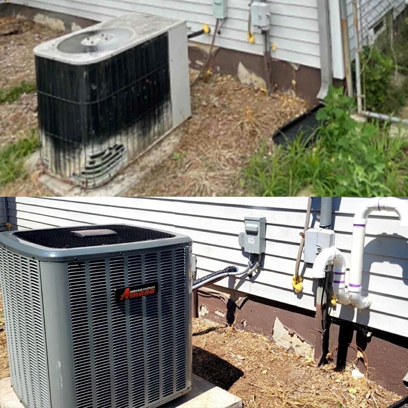 after picture of HVAC equipment Belleville MI