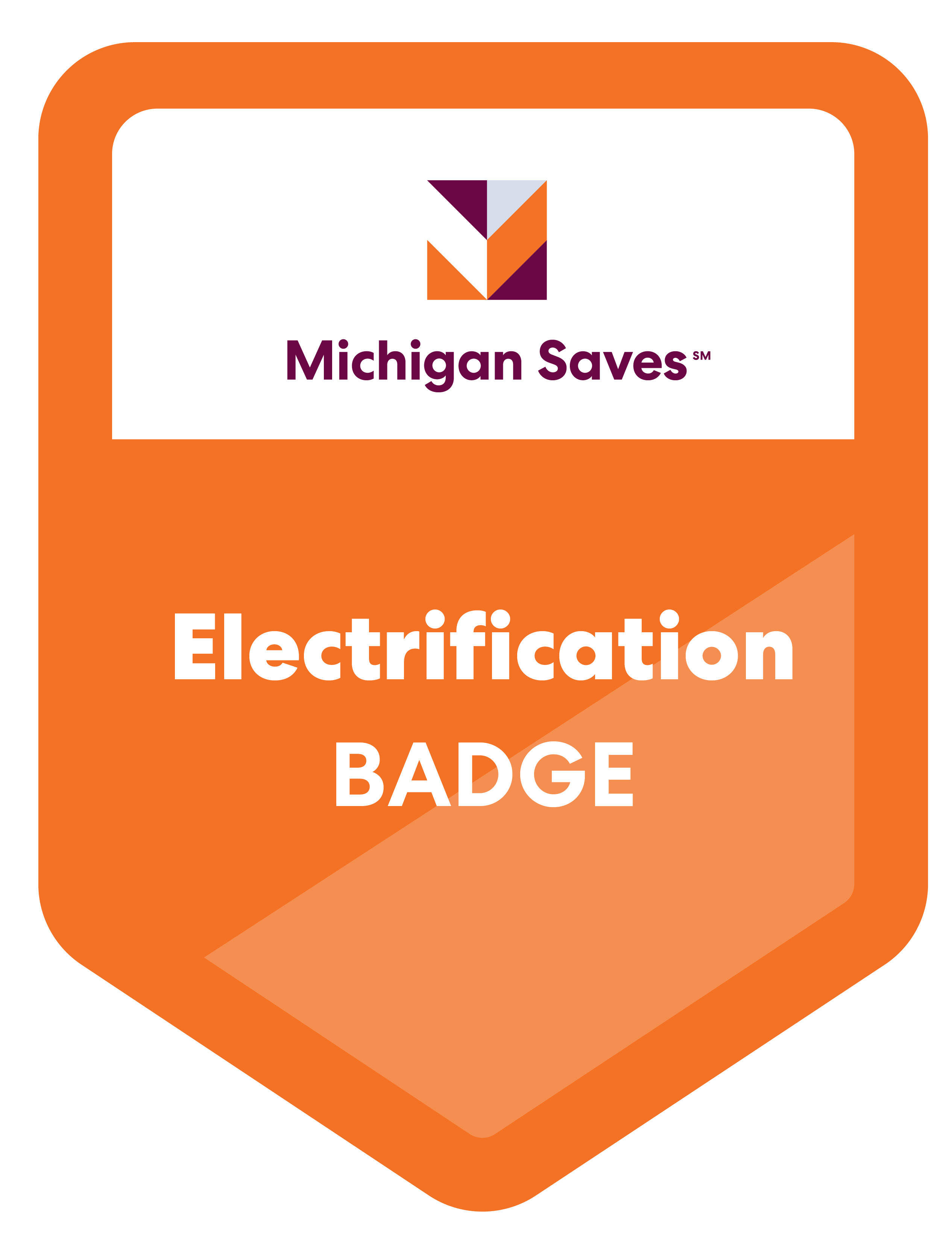 Michigan Saves Electrification Badge