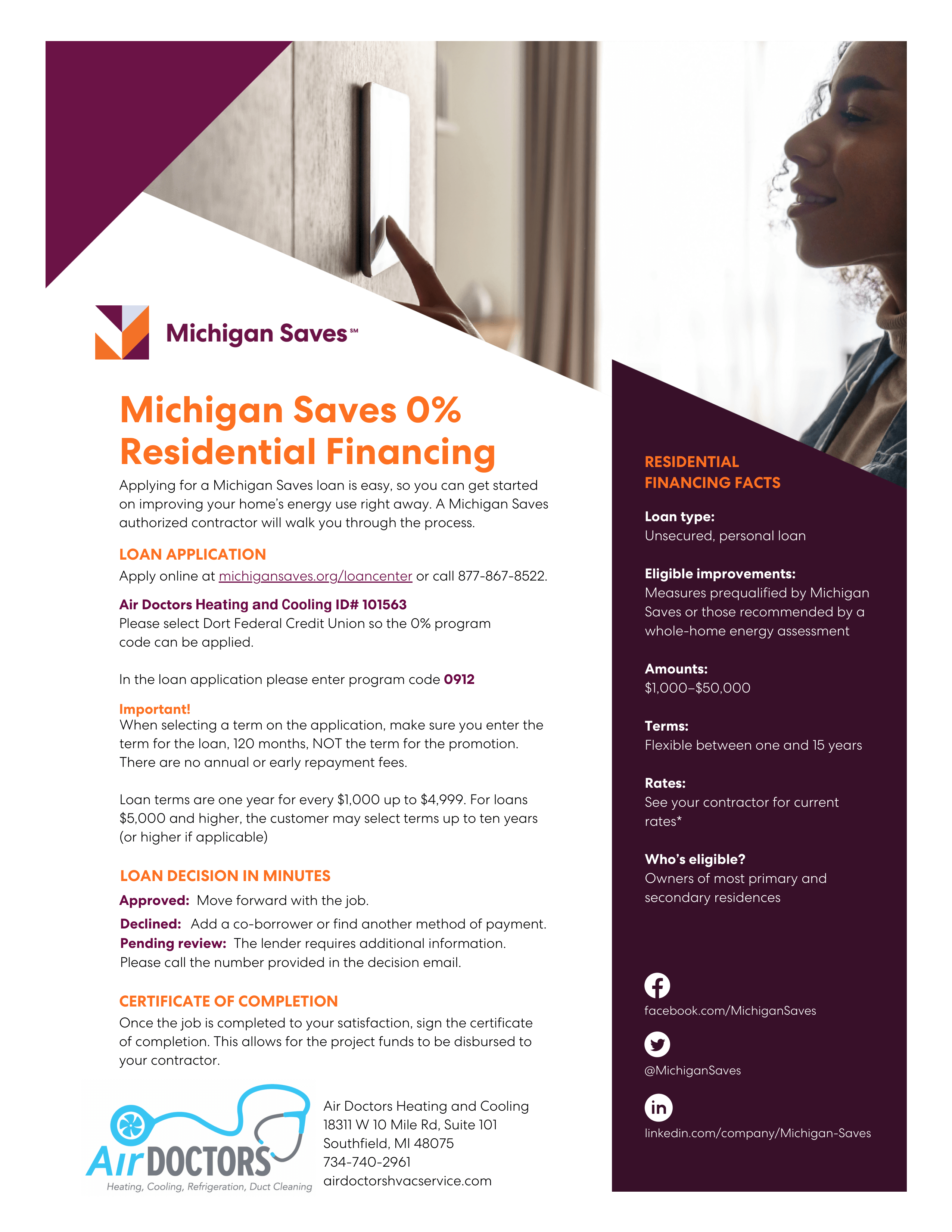 Residential Financing with Michigan Saves