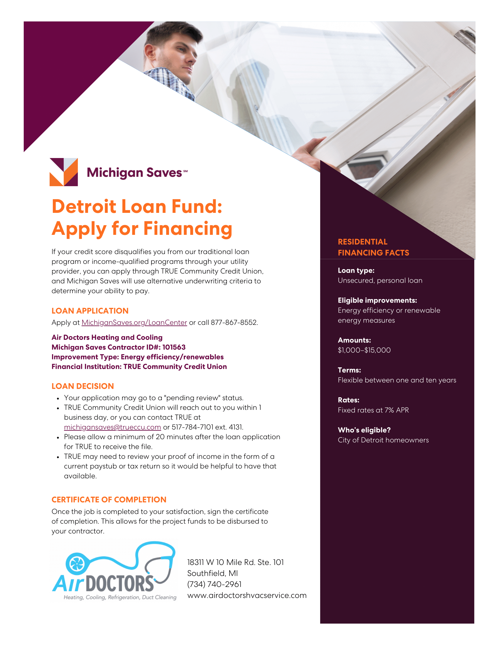 Residential Financing with Michigan Saves